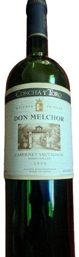 Vinho Chileno Garrafa Vazia Impecável Don Melchor 1995