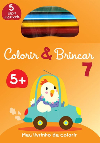 Colorir & brincar 7 : Laranja, de Yoyo Books. Capa mole em português