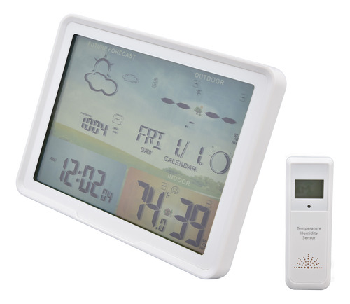 Termómetro Lcd Con Pronóstico Del Tiempo Para Interiores Y E