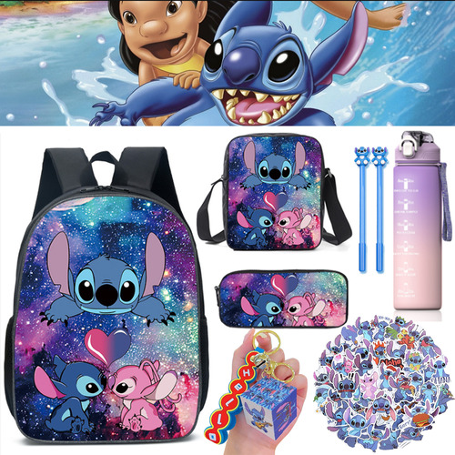 Mochila Escolar Para Niños Y Niñas Con Puntadas De Anime, 57