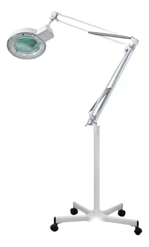 Lampara Lupa Con Luz Led Pedestal Rueda Cosmetologia