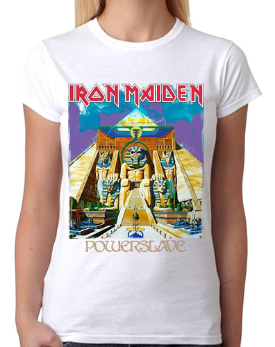 Blusa Iron Maiden Powerslave Eddie 1984 Vintage Bca