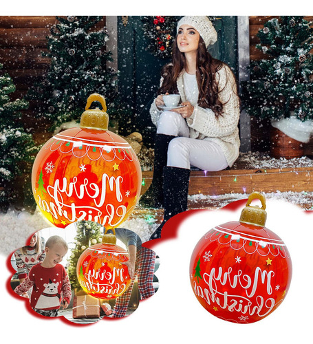 Esfera Bolas De Navidad Inflables Con Luz Decoración Navidad