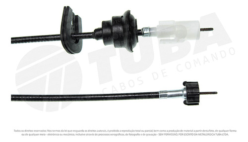 Cabo Velocimetro Ford Ka Zetec Rocam 1999 Em Diante 840mm