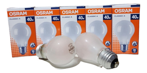 Foco A15 Refrigerador 40w Perla Osram 5pz