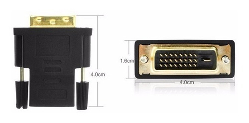 Imagen 6 de 7 de Conector Adaptador Dvi-d Macho A Hdmi Hembra Fullhd Video Tv