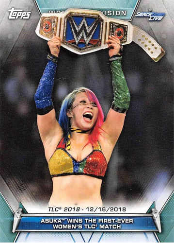 2019 Topps Wwe Womens Division 96 Asuka Gana La Primera Tar