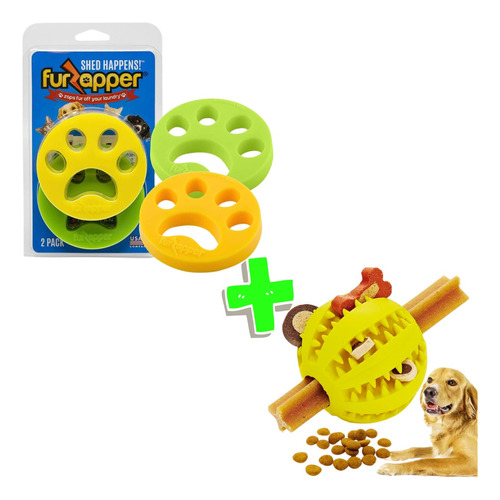 Kit: Quita Pelos Furzapper Lavadora + Pelota De Premios