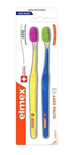 Cepillo Dental Elmex Ultra Soft Ultra Suave Pack X 2u