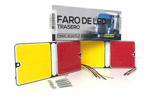 Faro Trasero Led Camión Acoplado Tráiler Bicolor 12v Kit