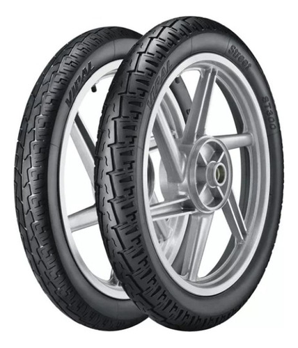 Par Pneu Cbx 200 Ybr 125 275-18 + 100/90-18 St300 Vipal