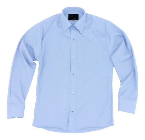 Camisa Vestir De Adulto Azul Cielo Talla Extras 44 46 48 50