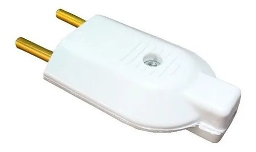 Plug Pino Tomada Macho Branco 2 Pino 10a Padrão Antigo Novo