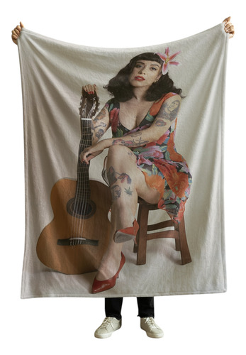Cobija Frazada Manta Suave Yo Soy La Loca De Los Perros Mon Laferte Frazada Ligera 110x160cm