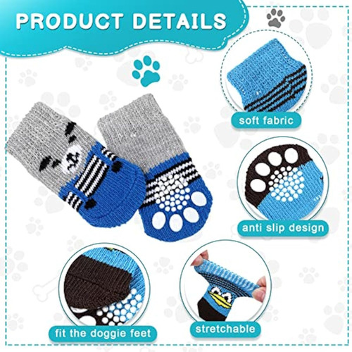 48 Calcetines Antideslizantes Para Perros Pequeños
