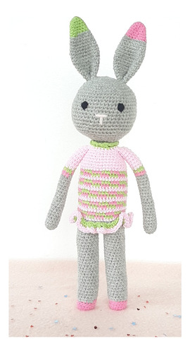 Peluche Conejita Amigurumi Tejido Crochet/agujas Ingeniosas 