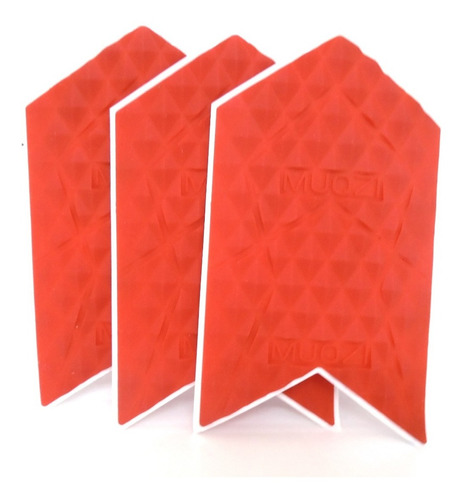 Protetor  De Quadro Silicone Vermelho Muqzi ( Kit 3 Pçs ).