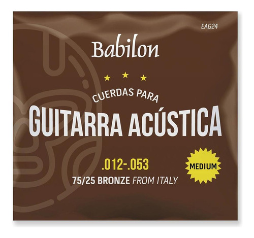 Juego De Cuerdas P/guitarra Acústica Phosphor Bronze 12-53