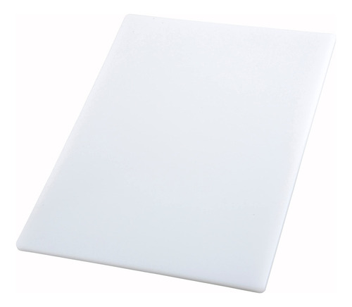 Winco Cbwt- - Tabla De Cortar, 12 X 18 X 1/2 Pulgadas, Colo. Color Blanco