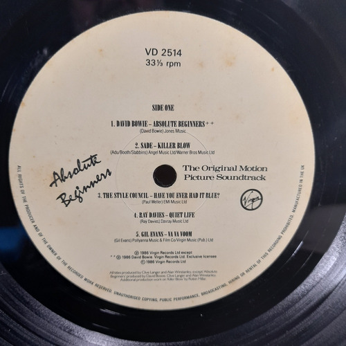 Imagem 8 de 10 de Vinil Lp Absolute Beginners The Original Motion Importado Uk