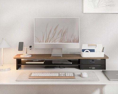 Stand De Monitor Max 2 Gavetas 110 Cm