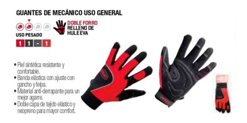 Guante Mecánico Talla Grande Usggg Urrea Grande