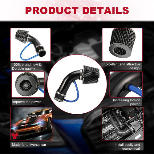 L Kit Universal De Admisión De Aire Frío W7universal Car