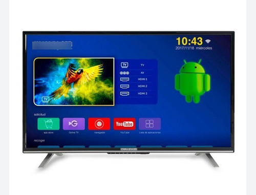 Imagen 1 de 4 de Smart Tv Challenger 40 Pulgadas