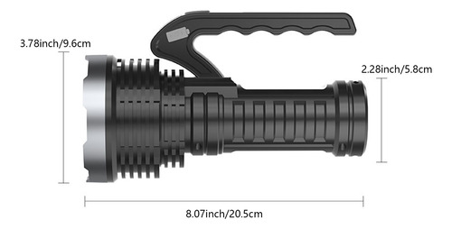 Linterna Z De Luz Fuerte Con Carga Usb Y Cob Soft Li 4004