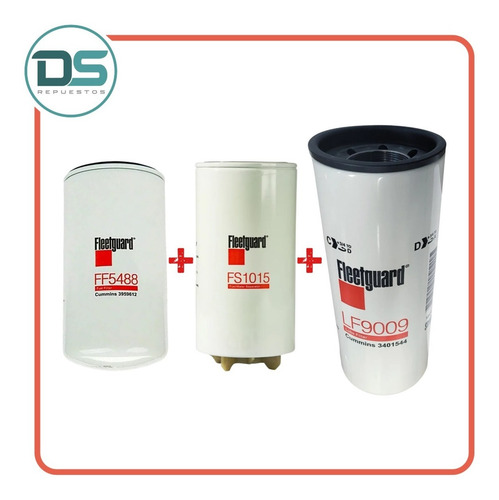 Kit Filtros Cummins Isc Ford Cargo 1832 1932 1933 Fleetguard