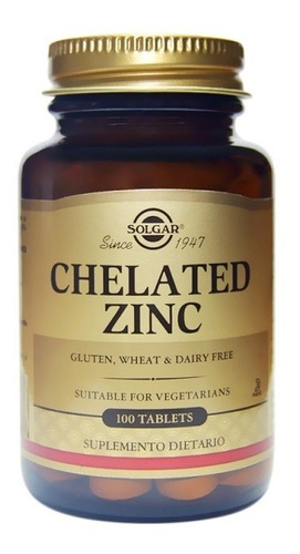 Chelated Zinc 100 Tabl Solgar