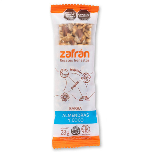 Barra De Cereal Zafran Almendra & Coco Sin Tacc Mejor Precio
