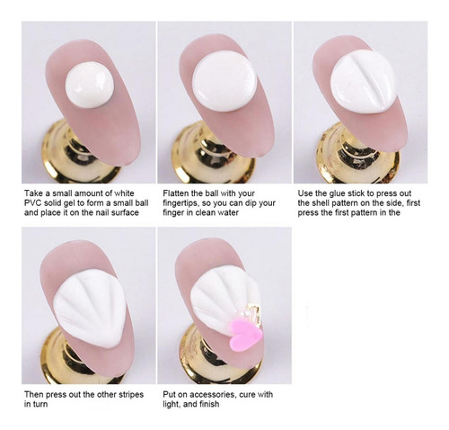 Gel Para Decoración De Uñas Diy, 8 Ml, 2 Unidades, Tallado,