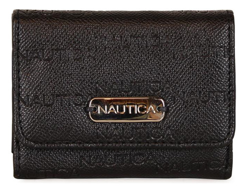 Billetera De Mujer Trinii Negra Nautica