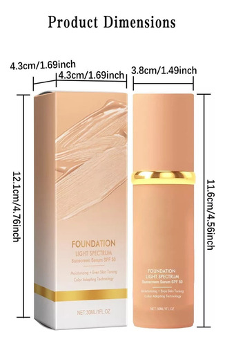 Base De Maquillaje Forever Bloom De 2 Piezas Con Protector S