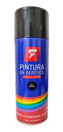 Spray Negro Mate Anticorrosivo 450ml Federal