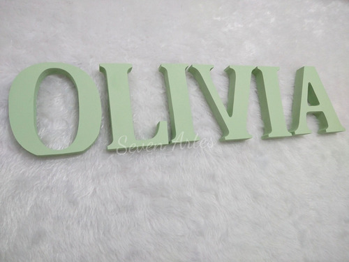 Nome Infantil Em Mdf Colorido 6 Letras De A A Z 12cm Altura