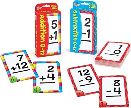 Pack Cartas Suma Y Resta Trend Enterprises 0-12 Para Niños (Usado)