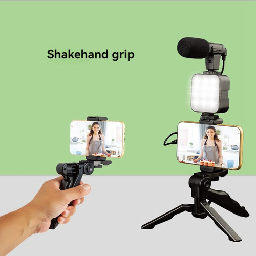 Kit De Trípode Para Teléfono Móvil Con Micrófono Led, Video