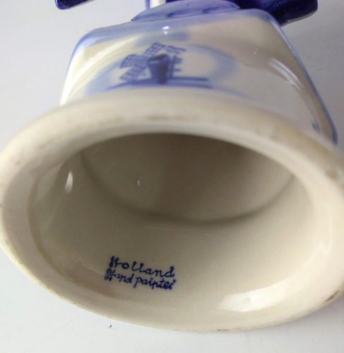 Antigo Enfeite Moinho Porcelana Delf Holanda 10569 Rrdeco (Usado)