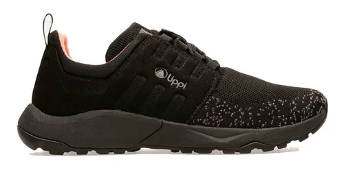 Zapatilla Lippi Mujer Wool Step City Black/coral