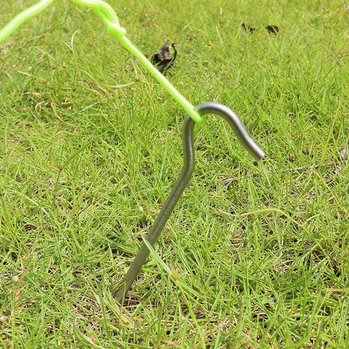 Imagen 7 de 8 de Clavijas De Aleación De Aluminio Con Gancho Para Camping