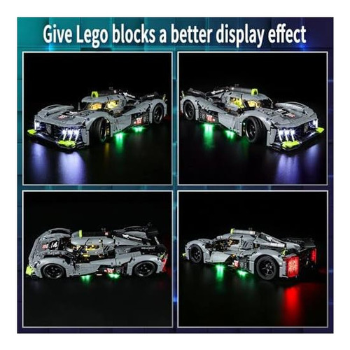 Luz Led Vaodest Para Lego Technic Peugeot 9x8 24h Le Mans Y