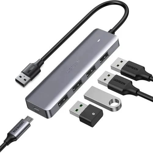 Hub Adaptador Usb 4 Puertos Usb 3.0 Slim Pc Notebook/ Ugreen
