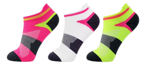 3 Pares Calcetas Gym Running Transpirantes Compresion Mujer