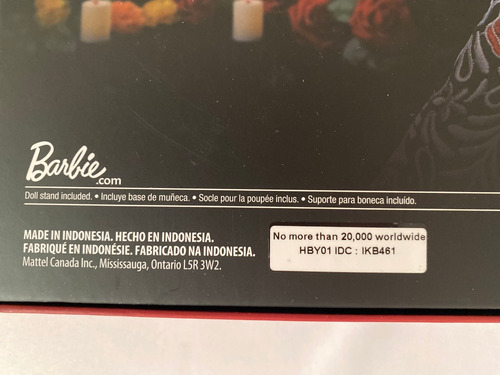 Barbie Catrina Dia De Muertos Edicion Benito Santos 2022 (Usado)