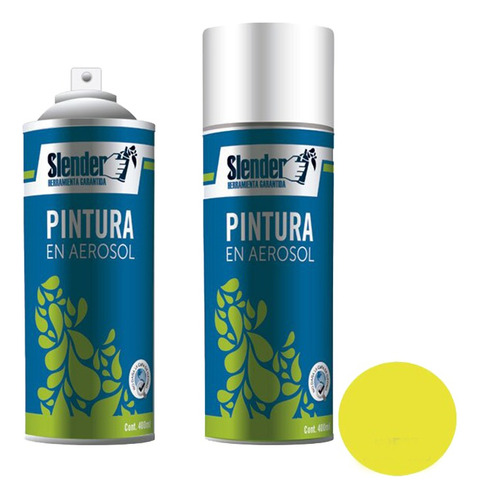 Pintura En Aerosol Spray Amarillo Fluo 400ml