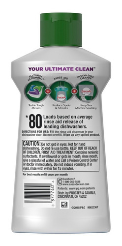 Imagen 3 de 3 de Abrillantador Cascade Rinse Aid 250 Ml