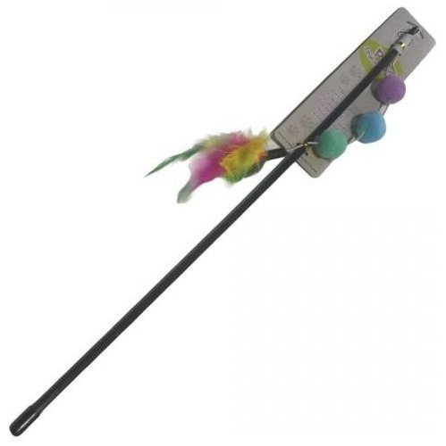 Juguete Gato Vara Con Pompom Dmb-02a Juguete Para Gato