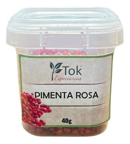 Pimenta Rosa Grão (aroeira) - 40gr Tok Especiarias